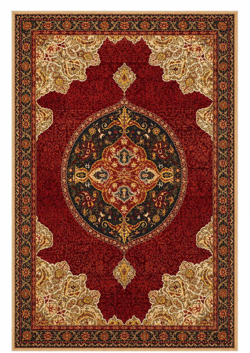 Tapis salon berbère classique motifs décoratifs – Soraya
