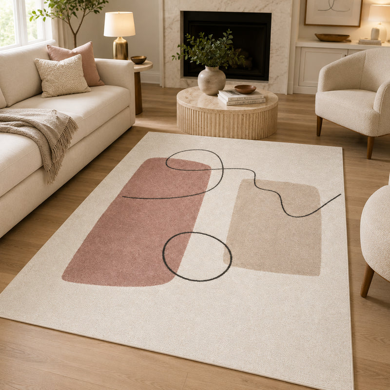 Tapis salon moderne motifs abstraits – Naya