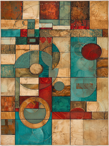 Tapis salon abstrait – Brune