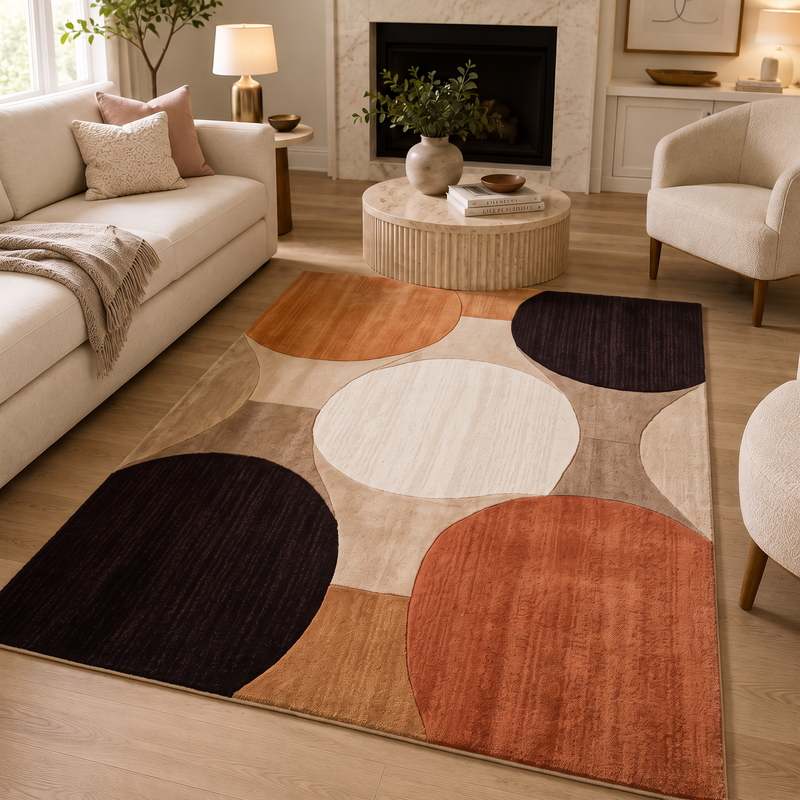 Tapis salon abstrait – Ursule