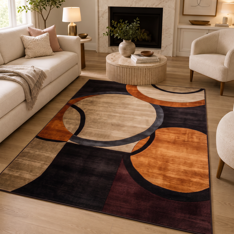 Tapis salon abstrait – Zéphyrine