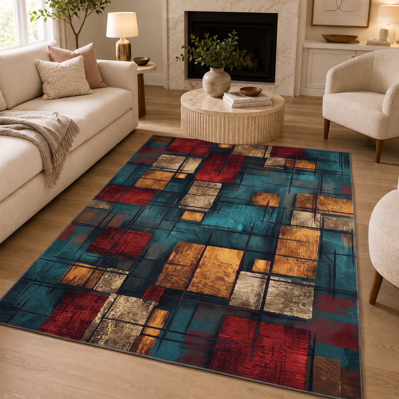 Tapis salon abstrait – Ela