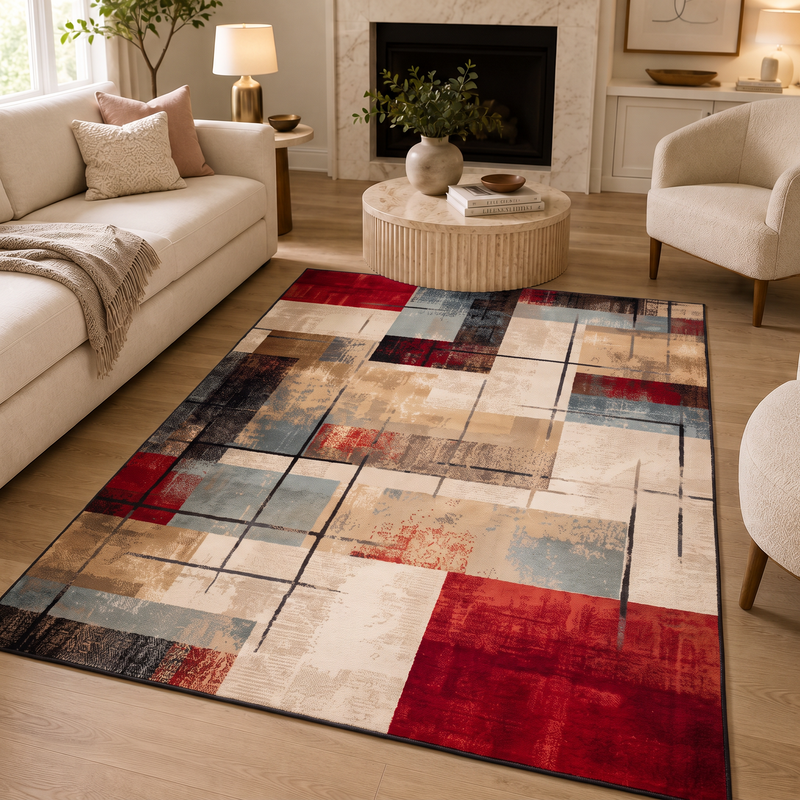 Tapis salon abstrait – Nina