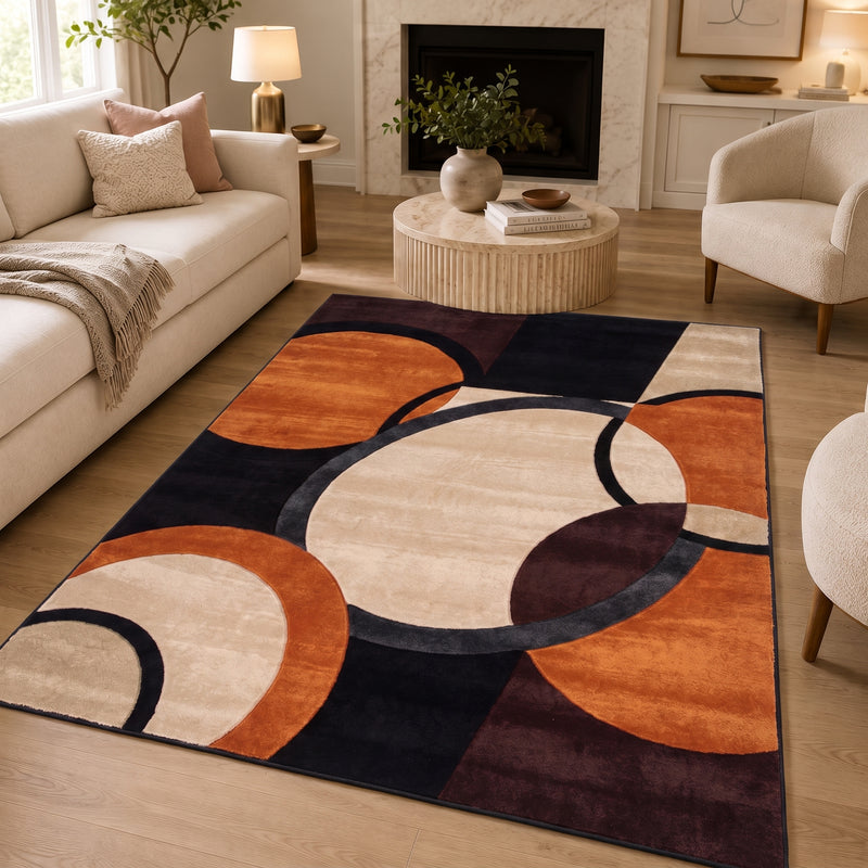Tapis salon abstrait – Perle