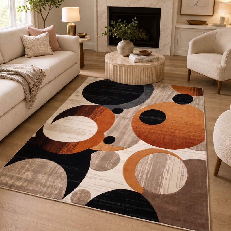 Tapis salon abstrait – Gabrielle