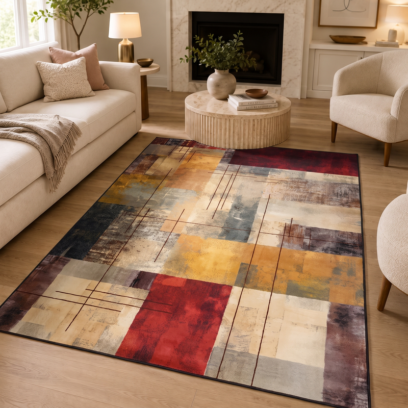 Tapis salon abstrait – Yara